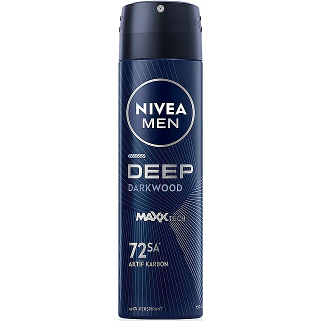 Nivea Men Deep Dark Wood - Erkek Sprey Deodorant 150ml - 1