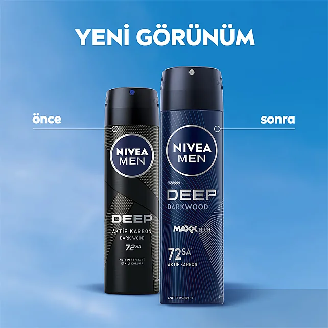 Nivea Men Deep Dark Wood - Erkek Sprey Deodorant 150ml - 2