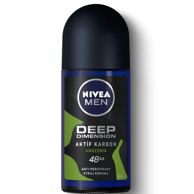 Nivea Men Deep Dimension Aktif Karbon Amazonia Roll-On Deodorant 50ml Nivea Men Deep Dimension Aktif Karbon Amazonia Roll-On Deodorant 50ml