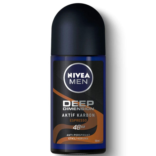 Nivea Men Deep Dimension Aktif Karbon Espresso Roll-On Deodorant 50ml Nivea Men Deep Dimension Aktif Karbon Espresso Roll-On Deodorant 50ml