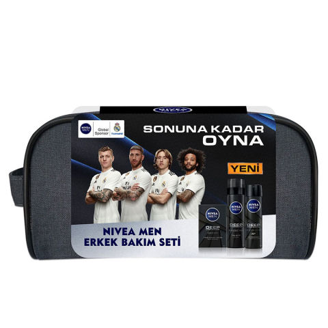 Nivea Men Deep Dimension - Erkek Cilt Bakım Seti Nivea Men Deep Dimension - Erkek Cilt Bakım Seti