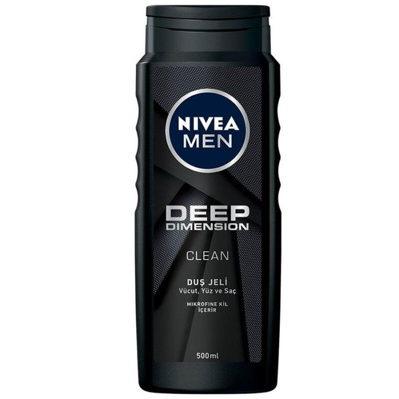 Nivea Men Deep Dimension Shower Gel - Erkekler İçin Duş Jeli 500ml Nivea Men Deep Dimension Shower Gel - Erkekler İçin Duş Jeli 500ml