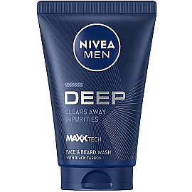 Nivea Men Deep Dimension - Yüz ve Sakal Temizleme Jeli 100ml - Nivea