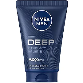 Nivea Men Deep Dimension - Yüz ve Sakal Temizleme Jeli 100ml - Nivea