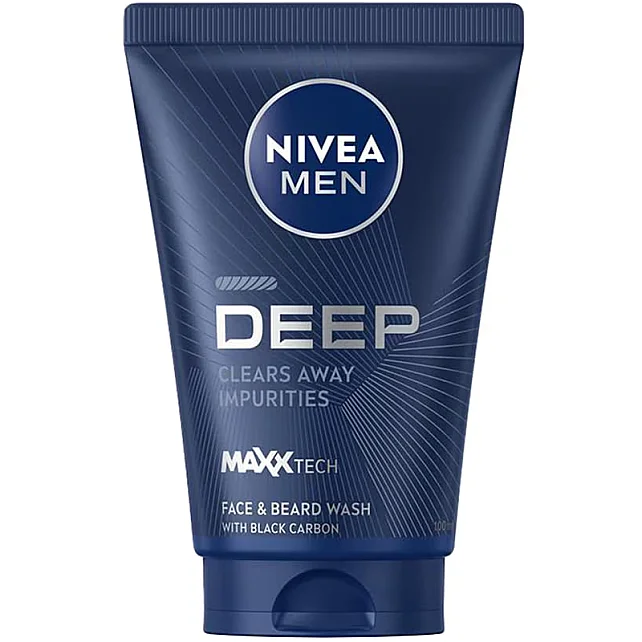 Nivea Men Deep Dimension - Yüz ve Sakal Temizleme Jeli 100ml - 1