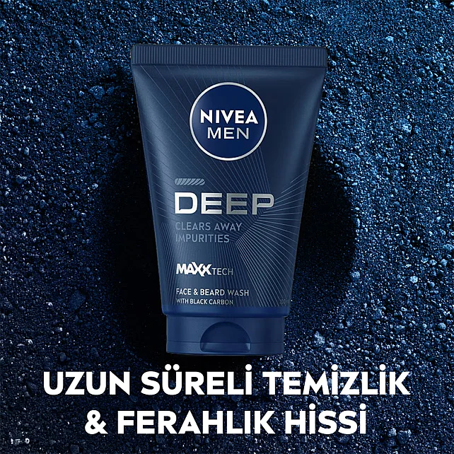 Nivea Men Deep Dimension - Yüz ve Sakal Temizleme Jeli 100ml - 4