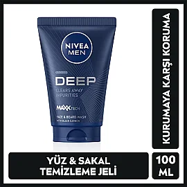 Nivea Men Deep Dimension - Yüz ve Sakal Temizleme Jeli 100ml - 6