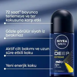 Nivea Men Deep Extreme - Roll-on Deodorant 50ml - 2