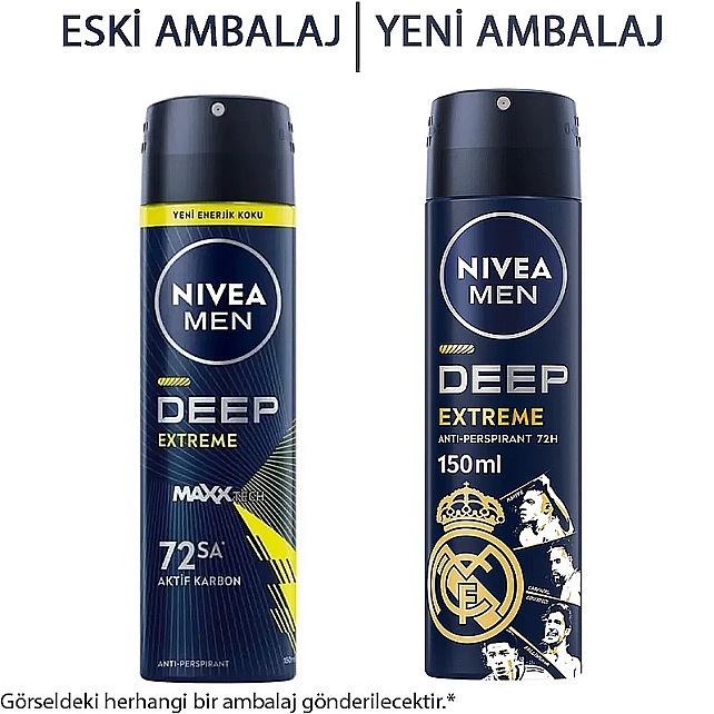 Nivea Men Deep Extreme - Sprey Deodorant 150ml - 2