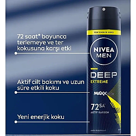Nivea Men Deep Extreme - Sprey Deodorant 150ml - 3