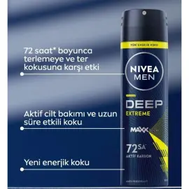 Nivea Men Deep Extreme - Sprey Deodorant 150ml - 2