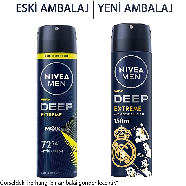 Nivea Men Deep Extreme - Sprey Deodorant 150ml - 2