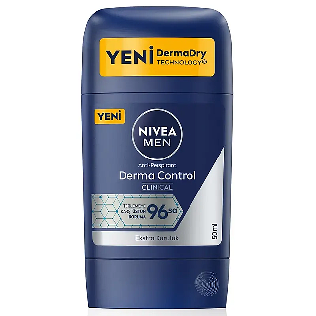 Nivea Men Derma Control Clinical Ekstra Kuruluk - Stick Deodorant 50ml - 1