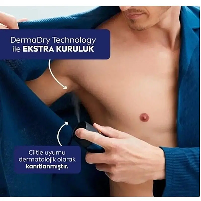 Nivea Men Derma Control Clinical Sprey Deodorant 150ml & Sport Duş Jeli 250ml - 3