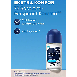 Nivea Men Derma Control Defend Roll-On Deodorant 50ml - 3
