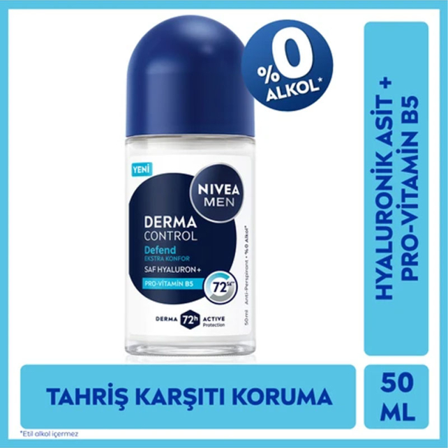 Nivea Men Derma Control Defend Roll-On Deodorant 50ml - 2