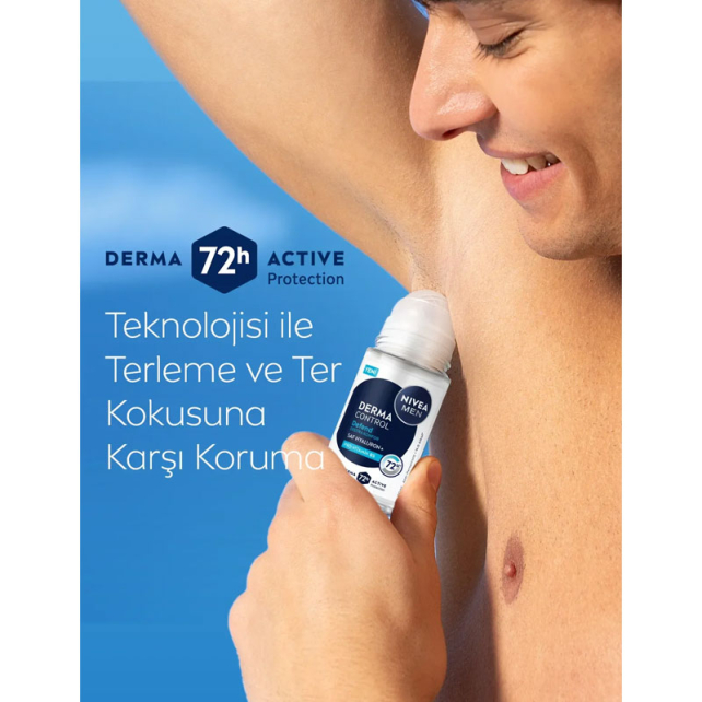 Nivea Men Derma Control Defend Roll-On Deodorant 50ml - 4