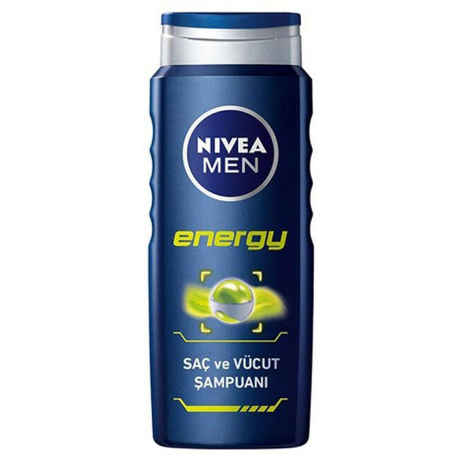 Nivea Men Energy Shower Gel - Erkekler İçin Saç ve Vücut Şampuanı 500ml Nivea Men Energy Shower Gel - Erkekler İçin Saç ve Vücut Şampuanı 500ml