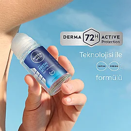 Nivea Men Fresh Active Erkek Deodorant Roll On 50 ml & Roll On 25ml - 3