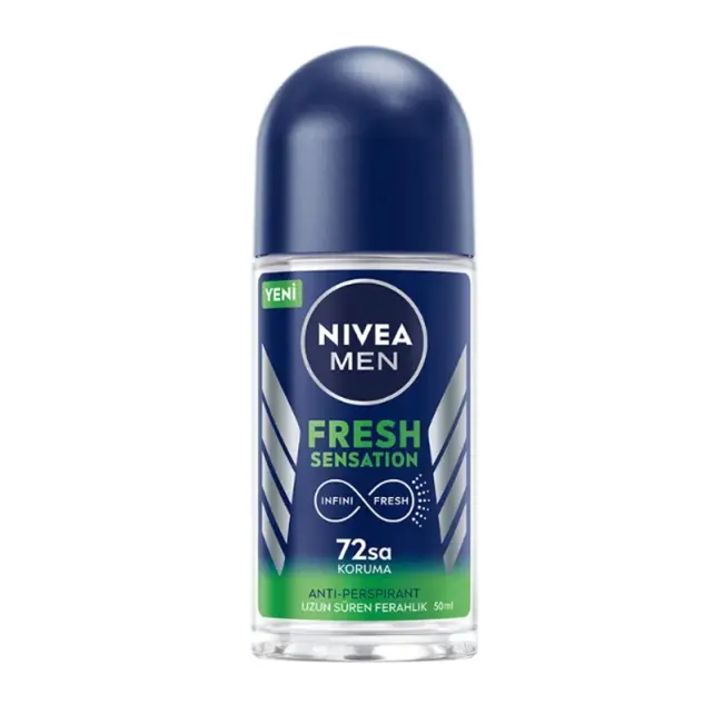 Nivea Men Fresh Sensation - Erkek Roll On Deodorant 50ml - 1