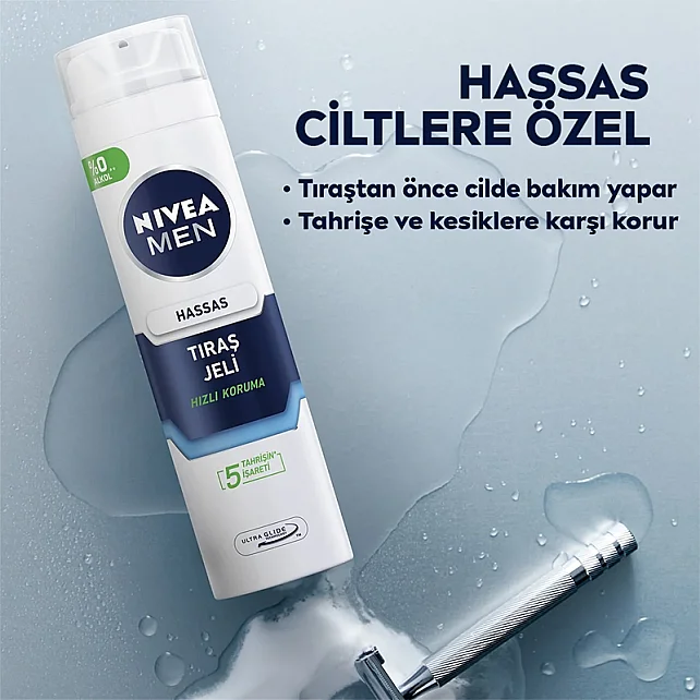 Nivea Men Hassas Tıraş Jeli 200ml - 4