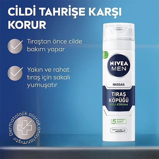 Nivea Men Hassas Tıraş Köpüğü 200ml - 2
