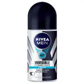 Nivea Men Insivible Black & White Fresh Roll-On Deodorant 50ml - Nivea