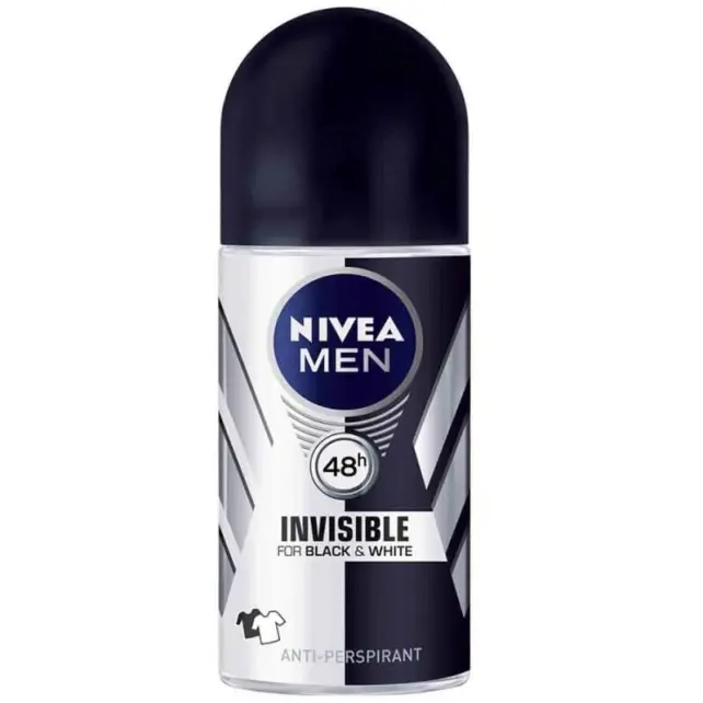 Nivea Men Invisible For Black & White Roll-On - Erkek Deodorant 50ml - 1