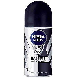 Nivea Men Invisible For Black & White Roll-On - Erkek Deodorant 50ml - Nivea