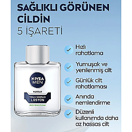 Nivea Men Sensitive - Hassas Cilt Tıraş Sonrası Losyon 100ml - 4