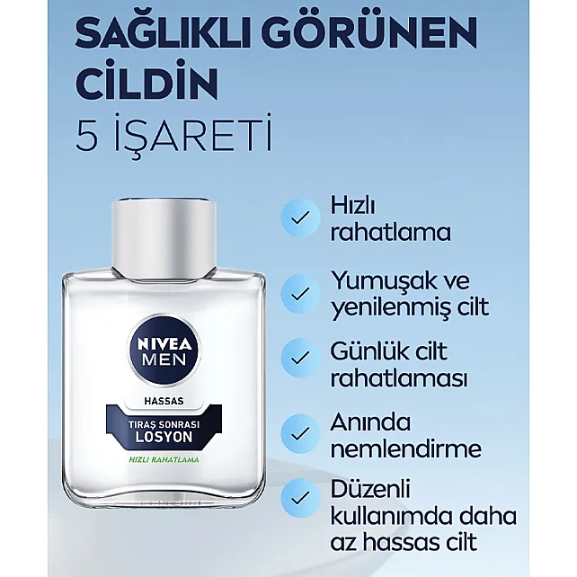 Nivea Men Sensitive - Hassas Cilt Tıraş Sonrası Losyon 100ml - 4