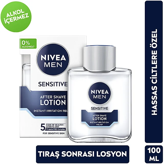 Nivea Men Sensitive - Hassas Cilt Tıraş Sonrası Losyon 100ml - 9