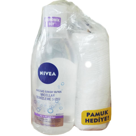 Nivea Micellair Makyaj Temizleme Suyu 400ml & Disk Pamuk Hediye Nivea Micellair Makyaj Temizleme Suyu 400ml & Disk Pamuk Hediye