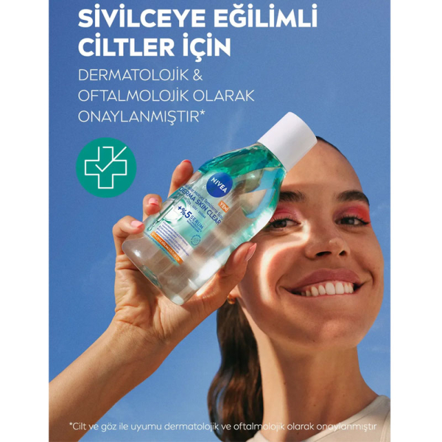 Nivea Micellar Derma Skin Clear - Sivilce Karşıtı Makyaj Temizleme Suyu 400ml - 6