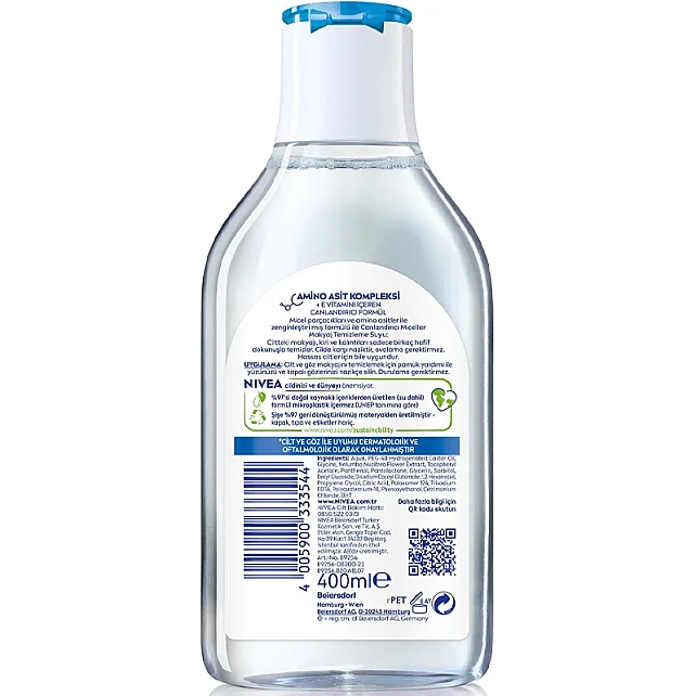 Nivea Micellar Makyaj Temizleme Suyu 400ml - 2