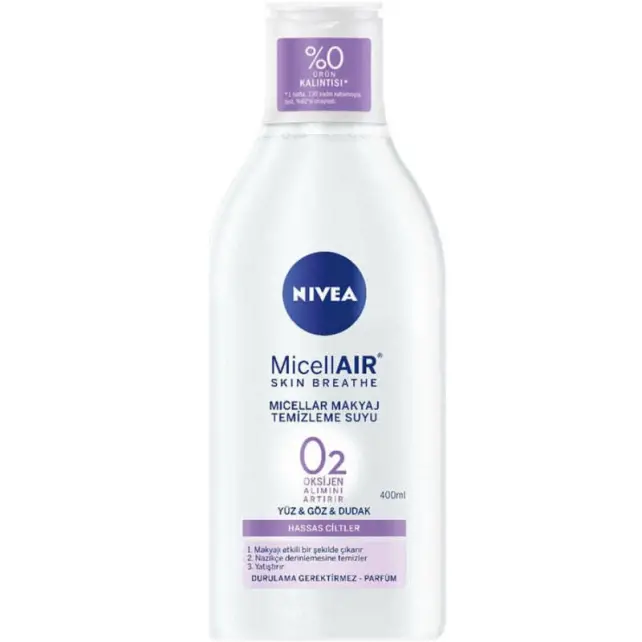 Nivea Micellar Makyaj Temizleme Suyu Hassas Cilt 400ml - 1
