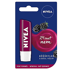 Nivea Nemlendirici Dudak Kremi - Böğürtlen & Doğal Yağlar 4,8g - Nivea
