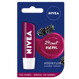 Nivea Nemlendirici Dudak Kremi - Böğürtlen & Doğal Yağlar 4,8g - Nivea