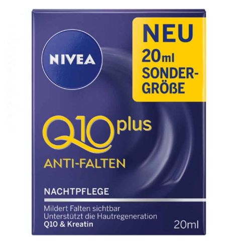 Nivea Q10 Plus Kırışıklık Karşıtı Gece Bakım Kremi 20ml Nivea Q10 Plus Kırışıklık Karşıtı Gece Bakım Kremi 20ml