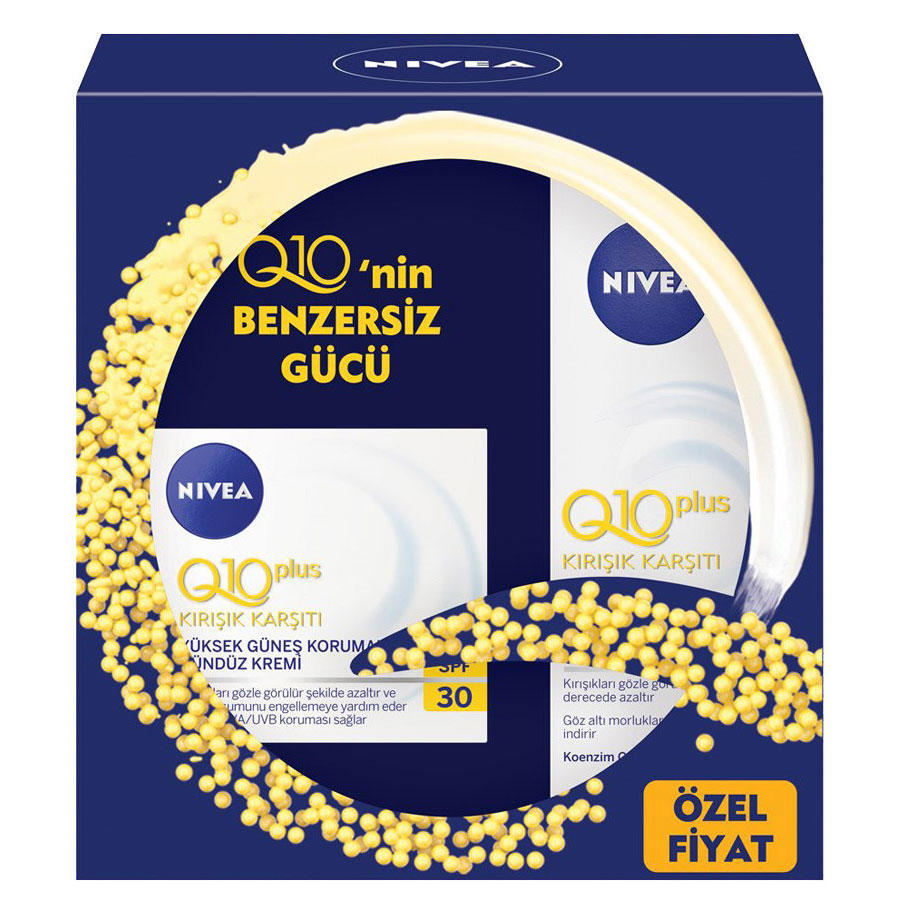 Nivea Q10 Güneş Korumalı Gündüz Kremi SPF30 & Q10 Göz Çevresi Bakım Kremi 15ml Nivea Q10 Güneş Korumalı Gündüz Kremi SPF30 & Q10 Göz Çevresi Bakım Kremi 15ml