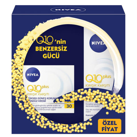 Nivea Q10 Güneş Korumalı Gündüz Kremi SPF30 & Göz Çevresi Kremi 15ml Nivea Q10 Güneş Korumalı Gündüz Kremi SPF30 & Göz Çevresi Kremi 15ml
