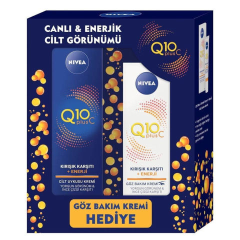 Nivea Q10 Plus C Gece Bakım Kremi & Göz Çevresi Bakım Kremi 15ml Nivea Q10 Plus C Gece Bakım Kremi & Göz Çevresi Bakım Kremi 15ml