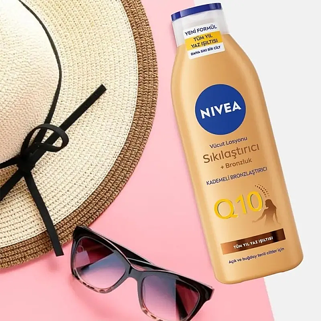 Nivea Q10 Sıkılaştırıcı ve Bronzlaştırıcı Vücut Losyonu 250ml - 4