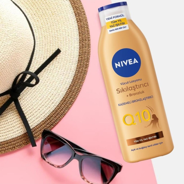 Nivea Q10 Sıkılaştırıcı ve Bronzlaştırıcı Vücut Losyonu 250ml - 4