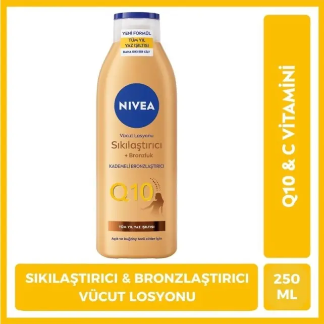 Nivea Q10 Sıkılaştırıcı ve Bronzlaştırıcı Vücut Losyonu 250ml - 6