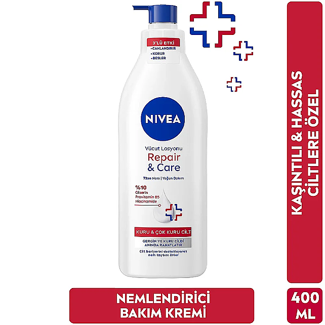 Nivea Repair Care Yoğun Nemlendirici Vücut Losyonu 400ml - 6