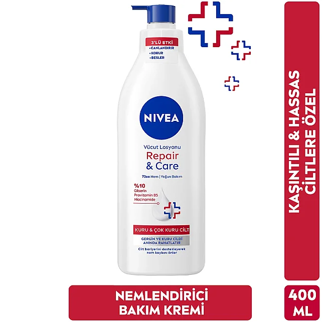 Nivea Repair Care Yoğun Nemlendirici Vücut Losyonu 400ml - 6