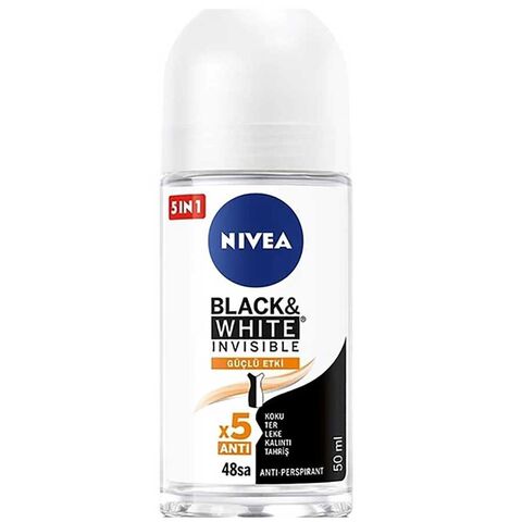 Nivea Black & White Invisible Roll-On Deodorant 50ml Nivea Black & White Invisible Roll-On Deodorant 50ml