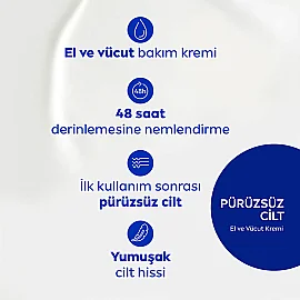 Nivea Smooth Sensation El ve Vücut Bakım Kremi 400ml - 3