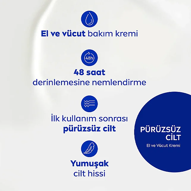 Nivea Smooth Sensation El ve Vücut Bakım Kremi 400ml - 3